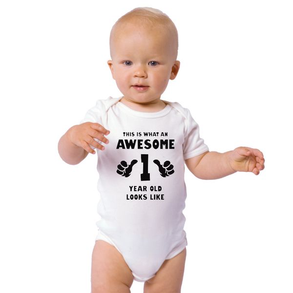 baby rompers baby girls boys infant short sleeve jumpsuit this is great for 1 year printing summer romper baby newborn clothes, White
baby rompers baby girls boys infant short sleeve jumpsuit this is great for 1 year printing summer romper baby newborn clothes, White