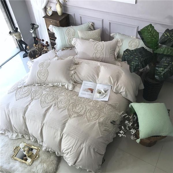 grey pink princess bedding set king size boho bed set bed duvet cover sheet pillowcases 100%cotton soft bedclothes
grey pink princess bedding set king size boho bed set bed duvet cover sheet pillowcases 100%cotton soft bedclothes