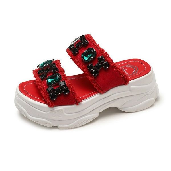 summer 2019 slugged bottom women sandals platform sapphire sandals fashion shining shoes casual woman sandals, Black
summer 2019 slugged bottom women sandals platform sapphire sandals fashion shining shoes casual woman sandals, Black