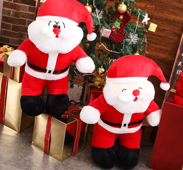 new luminous music santa claus doll plush toy christmas gift santa claus elk doll gift plush toy