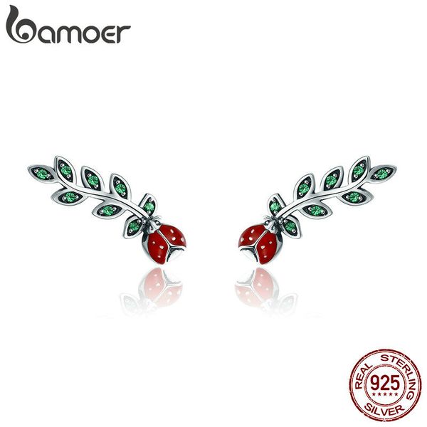 bamoer подлинная 100% стерлингового серебра 925 насекомых красный ladybug в листья дерева падение серьги для женщин fine серьги ювелирных из, Silver
bamoer подлинная 100% стерлингового серебра 925 насекомых красный ladybug в листья дерева падение серьги для женщин fine серьги ювелирных из, Silver
