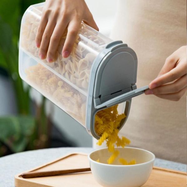 2.6l plastic preservation box rectangular transparent 2 grids multi-grain sealed jar household storage tank for beans
2.6l plastic preservation box rectangular transparent 2 grids multi-grain sealed jar household storage tank for beans