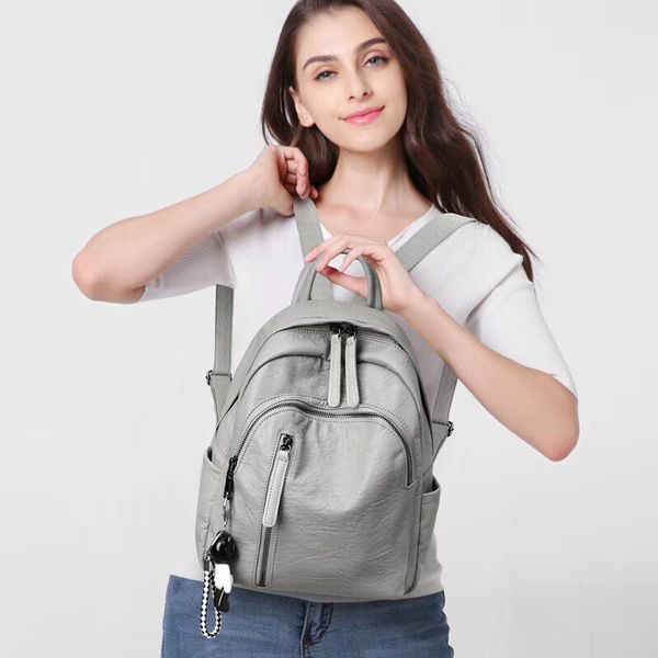 backpack women's 2020 new korean fashion women's casual pu soft leather small backpack travel bag
backpack women's 2020 new korean fashion women's casual pu soft leather small backpack travel bag