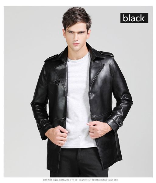 men's windbreaker, middle-aged men's leather jacket,medium and long coat,windbreaker, black leather suit, cool, Tan;black
men's windbreaker, middle-aged men's leather jacket,medium and long coat,windbreaker, black leather suit, cool, Tan;black