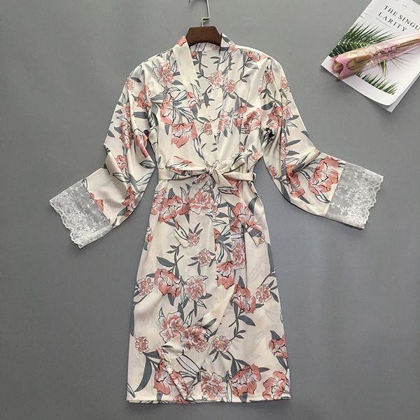 2019 women bathrobe long sleeve summer night robe long print lace pajamas sleepwear plus size wimen sleep beach spa clothes, Black;red
2019 women bathrobe long sleeve summer night robe long print lace pajamas sleepwear plus size wimen sleep beach spa clothes, Black;red
