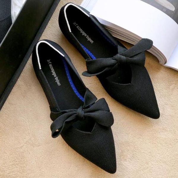 new women flats stretch knitted single shoes breathable cozy work shoes brief fashion ladies bow light driving loafers ll340, Black
new women flats stretch knitted single shoes breathable cozy work shoes brief fashion ladies bow light driving loafers ll340, Black