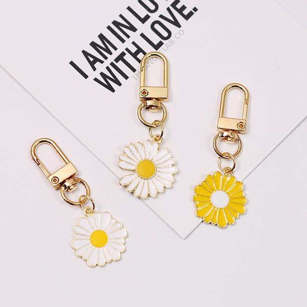 dayoff kawaii yellow white daisy keychain flowers keychain for women enamel flower charm key chain women girls key ring k154, Silver
dayoff kawaii yellow white daisy keychain flowers keychain for women enamel flower charm key chain women girls key ring k154, Silver