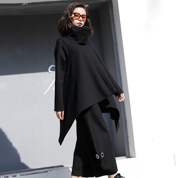 women's hoodies & sweatshirts 2021 fashion female's long sleeve shirt women turtleneck styles pullover wide bottoms sweatshirt v46, Black 
women's hoodies & sweatshirts 2021 fashion female's long sleeve shirt women turtleneck styles pullover wide bottoms sweatshirt v46, Black