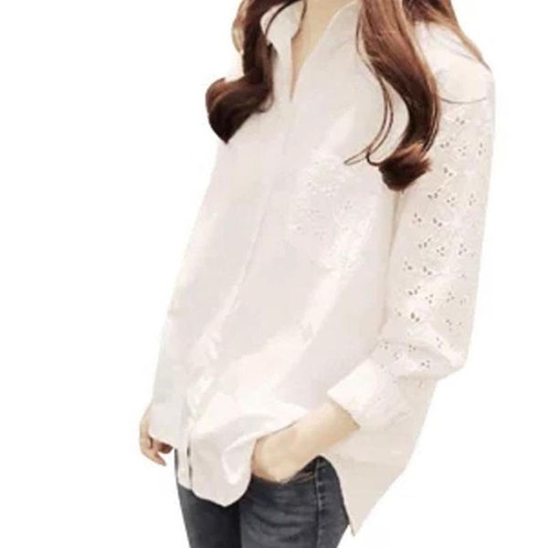 korean women business shirt lapel long sleeve lace pure color womens shirts office wear blusas femininas elegante, White
korean women business shirt lapel long sleeve lace pure color womens shirts office wear blusas femininas elegante, White