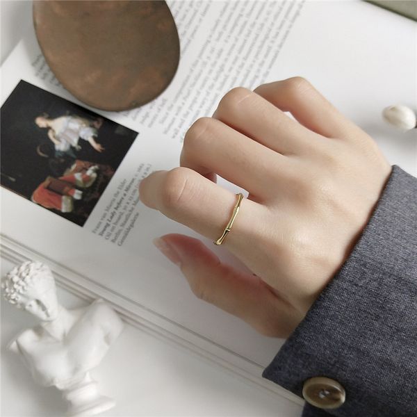 fine jewelry new wedding party gifts new wild style 925 sterling silver irregular bamboo shape open adjustable rings, Black
fine jewelry new wedding party gifts new wild style 925 sterling silver irregular bamboo shape open adjustable rings, Black