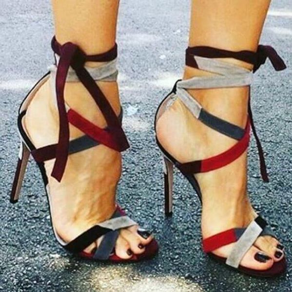 summer luxury patchwork cross lace up open toe stiletto heel party dress sandals charming sandals lady wedding dress shoes pumps, Black
summer luxury patchwork cross lace up open toe stiletto heel party dress sandals charming sandals lady wedding dress shoes pumps, Black