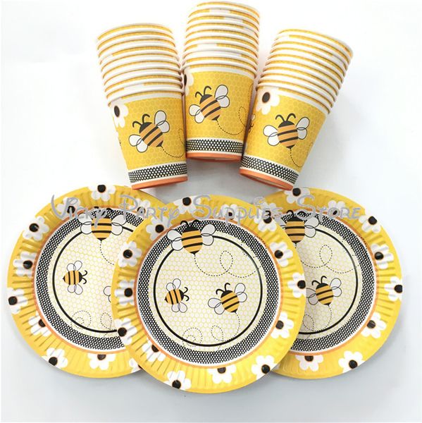 60pcs/lot cartoon bee party disposable tableware set insect theme kid birthday baby shower cup plate party decoration supplies
60pcs/lot cartoon bee party disposable tableware set insect theme kid birthday baby shower cup plate party decoration supplies