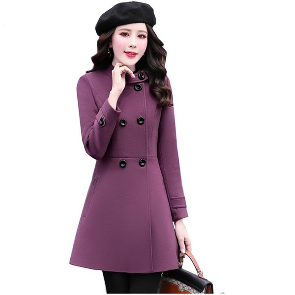 autumn winter new wool coat women korean medium long wool jacket overcoat fashion plus size slim solid casual warm woolen coat, Black
autumn winter new wool coat women korean medium long wool jacket overcoat fashion plus size slim solid casual warm woolen coat, Black