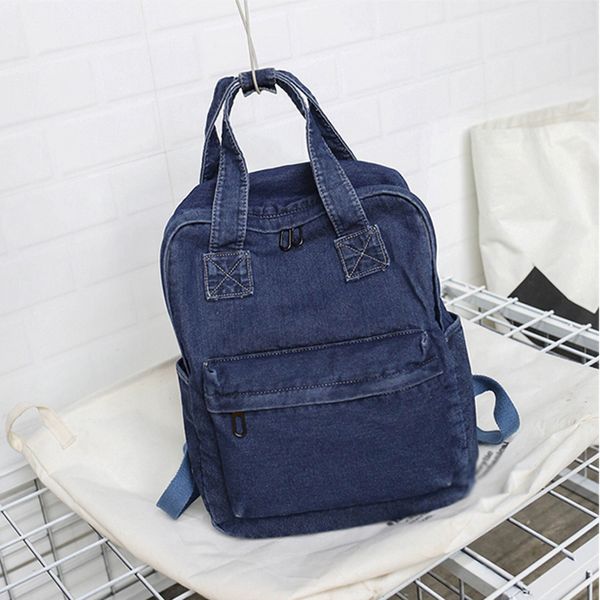 ocardian denim women's solid color wild school bag for student lapbag designer high capacity backpack j21
ocardian denim women's solid color wild school bag for student lapbag designer high capacity backpack j21