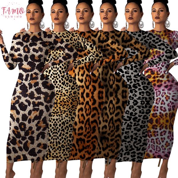 2020 autumn women leopard print long sleeve o neck midi maxi dress female club night party long dresses vestidos gl241, Black;gray
2020 autumn women leopard print long sleeve o neck midi maxi dress female club night party long dresses vestidos gl241, Black;gray