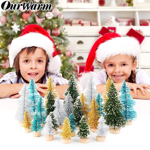 ourwarm 24pcs мини рождественской елка малой сосна украшение рабочего для дома новогодних подарков merry christmas party decoration
ourwarm 24pcs мини рождественской елка малой сосна украшение рабочего для дома новогодних подарков merry christmas party decoration