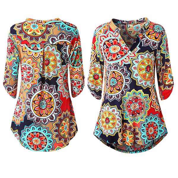 floral printed shirt irregular notch neck summer autumn women blouse tunic daily casual chiffon roll sleeve fashion, White
floral printed shirt irregular notch neck summer autumn women blouse tunic daily casual chiffon roll sleeve fashion, White