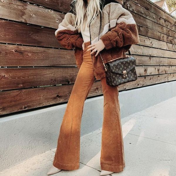 corduroy casual pants women hight waisted skinny stretch slim pants 2020 new spring fashion bell bottoms h1, Black;white
corduroy casual pants women hight waisted skinny stretch slim pants 2020 new spring fashion bell bottoms h1, Black;white