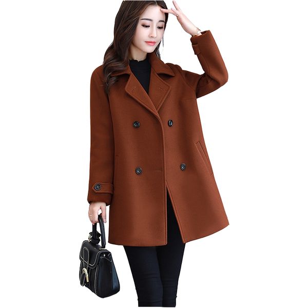 2019 winter women wool coats female coat medium length suit collar woolen coat double-breasted brand new arrival m-xxxl sizes, Black
2019 winter women wool coats female coat medium length suit collar woolen coat double-breasted brand new arrival m-xxxl sizes, Black