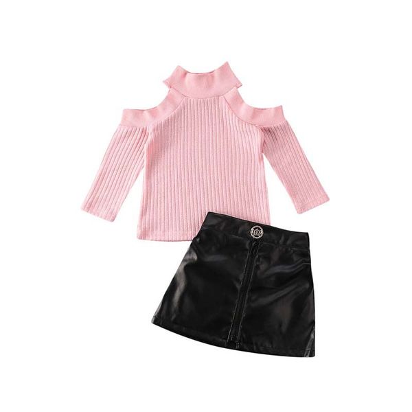 2020 Baby Spring Autumn Clothing 2PCS Toddler Kids Baby Girls Long Sleeve Cutout Turtleneck Tops PU Mini Skirt Outfits Clothes, Pink
2020 Baby Spring Autumn Clothing 2PCS Toddler Kids Baby Girls Long Sleeve Cutout Turtleneck Tops PU Mini Skirt Outfits Clothes, Pink