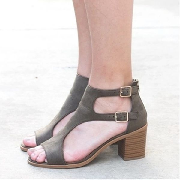 summer fish mouth artificial pu european and american women's sandals after the zipper increased with women's shoes, Black
summer fish mouth artificial pu european and american women's sandals after the zipper increased with women's shoes, Black