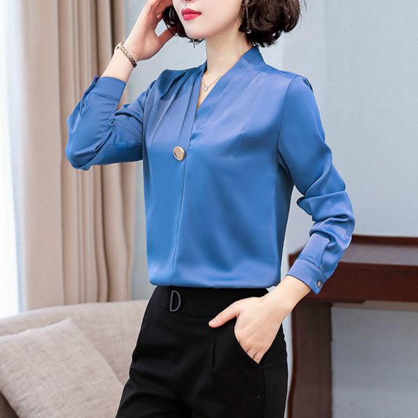 spring new korean office lady v neck button chiffon shirt sweet elegant women blouses casual long sleeve white blusas mujer
spring new korean office lady v neck button chiffon shirt sweet elegant women blouses casual long sleeve white blusas mujer