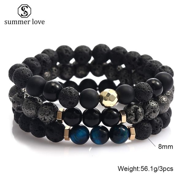 3pcs/set lava rock stone glass bead bracelet chakra charm natural tiger eye stone essential oil diffuser chain for women men fashion jewelry, Black
3pcs/set lava rock stone glass bead bracelet chakra charm natural tiger eye stone essential oil diffuser chain for women men fashion jewelry, Black