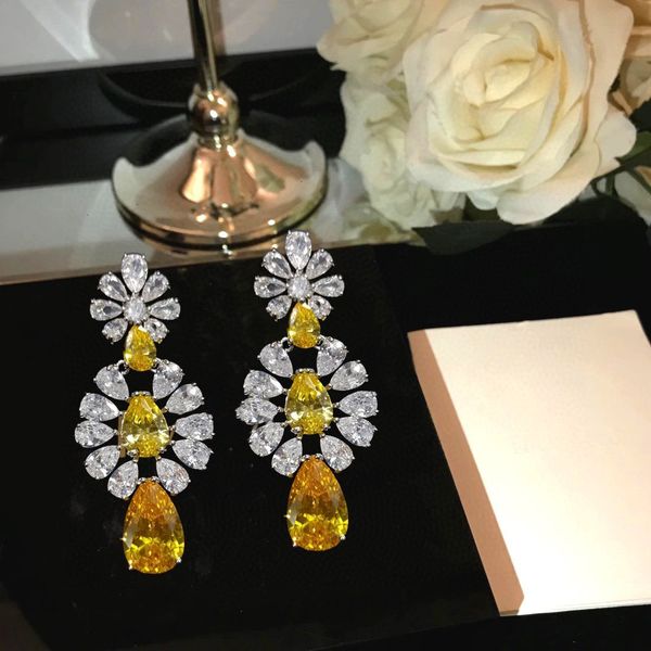earrings 18k white gold plated yellow diamond tassel earrings for women exaggerated party sparkly earrings women gift, Golden
earrings 18k white gold plated yellow diamond tassel earrings for women exaggerated party sparkly earrings women gift, Golden