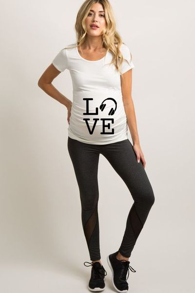headphones love women maternity short sleeve letter print t-shirt pregnancy clothes for pregnant women maternity ropa, White
headphones love women maternity short sleeve letter print t-shirt pregnancy clothes for pregnant women maternity ropa, White