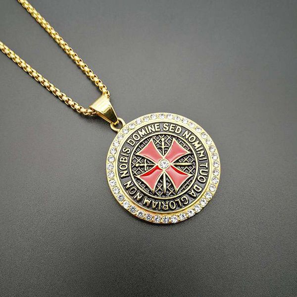 hip hop rhinestones paved bling iced out stainless steel knights templar iron cross pendants necklaces for men jewelry, Silver
hip hop rhinestones paved bling iced out stainless steel knights templar iron cross pendants necklaces for men jewelry, Silver