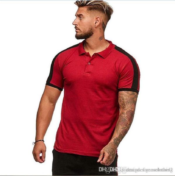 polos lapel neck short sleeve fashion mens casual solid color male tees summer mens designer, White;black
polos lapel neck short sleeve fashion mens casual solid color male tees summer mens designer, White;black