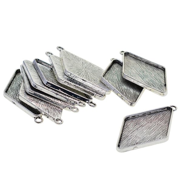 10 pieces tibetan silver large rhombus diy pendant
10 pieces tibetan silver large rhombus diy pendant