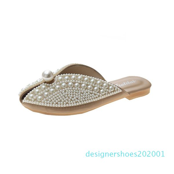mules for women 2020 slippers casual cover toe shoes loafers pantofle low slides string bead luxury new flat peep summer d01, Black
mules for women 2020 slippers casual cover toe shoes loafers pantofle low slides string bead luxury new flat peep summer d01, Black