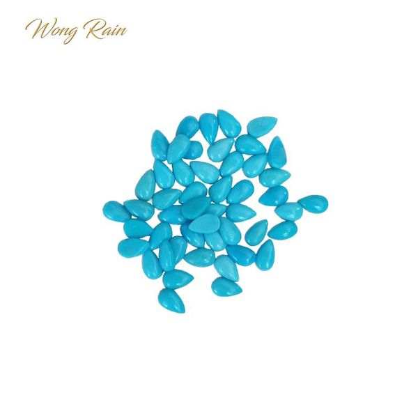 wong rain 1 pcs 4 * 6 mm pear cut natural turquoise loose gemstone diy stones decoration jewelry wholesale lots bulk, Black
wong rain 1 pcs 4 * 6 mm pear cut natural turquoise loose gemstone diy stones decoration jewelry wholesale lots bulk, Black