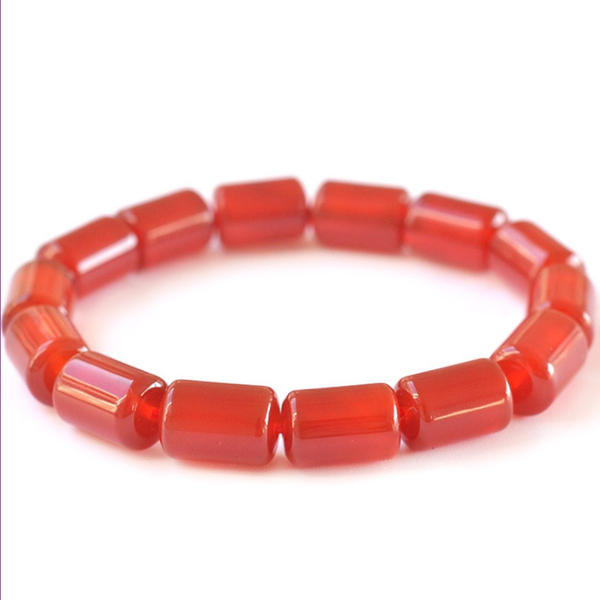 trendy handmade weave stackable cylinder beads red agates stretchy bracelet for anniversary gift jewelry, Black
trendy handmade weave stackable cylinder beads red agates stretchy bracelet for anniversary gift jewelry, Black