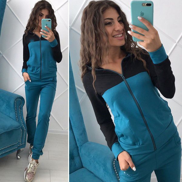2019 fashion designer brand tracksuit women sweatshirts trousers sports suits spring and autumn ladies clothing jacket coat pants sets, White
2019 fashion designer brand tracksuit women sweatshirts trousers sports suits spring and autumn ladies clothing jacket coat pants sets, White
