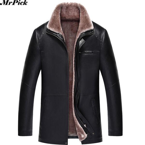 new winter warm -20 degree russia men pu leather coats fur inside snow jackets e0712-002, Black
new winter warm -20 degree russia men pu leather coats fur inside snow jackets e0712-002, Black