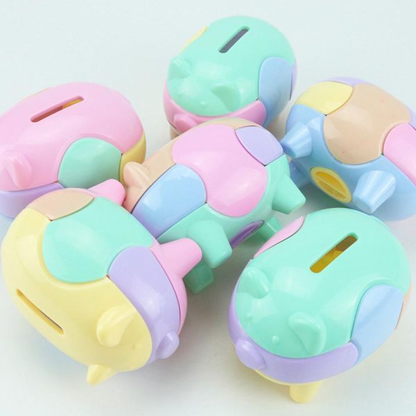 cartoon pig shaped plastic money saving box case coins colorful animal pig bank for kids toys
cartoon pig shaped plastic money saving box case coins colorful animal pig bank for kids toys