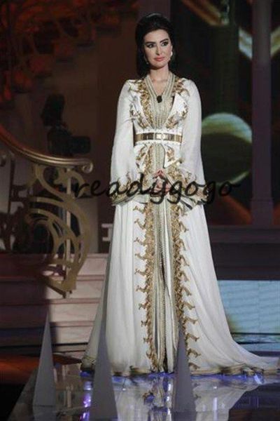 2019 moroccan caftan kaftan dubai abaya arabic long sleeve evening dresses amazing gold embroidery v-neck occasion prom formal gown, Black;red
2019 moroccan caftan kaftan dubai abaya arabic long sleeve evening dresses amazing gold embroidery v-neck occasion prom formal gown, Black;red