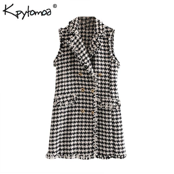 vintage double breasted frayed tweed mini dress women 2019 fashion lapel collar sleeveless plaid dresses casual vestidos mujer, Black;gray
vintage double breasted frayed tweed mini dress women 2019 fashion lapel collar sleeveless plaid dresses casual vestidos mujer, Black;gray