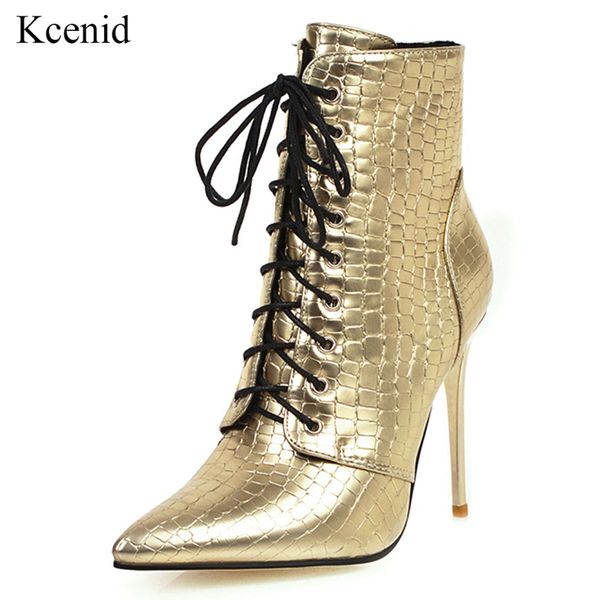 kcenid 2020 fashion gold ankle boots for women pointed toe lace up zip ladies shoes high heels autumn winter boots women, Black
kcenid 2020 fashion gold ankle boots for women pointed toe lace up zip ladies shoes high heels autumn winter boots women, Black