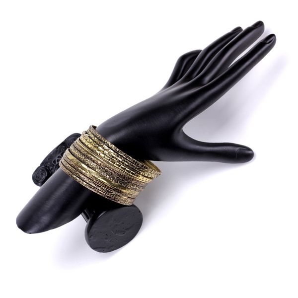 2018 vintage pattern 11pcs bangles for women pulseira bijoux punk femme antique silver bronze bangle sets bracelets dropshipping, Black
2018 vintage pattern 11pcs bangles for women pulseira bijoux punk femme antique silver bronze bangle sets bracelets dropshipping, Black