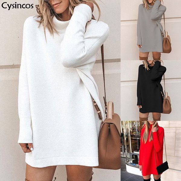 women's sweaters cysincos spring autumn turtleneck solid knitted dress women casual long sleeve slim streetwear pullovers sweater femal, White;black
women's sweaters cysincos spring autumn turtleneck solid knitted dress women casual long sleeve slim streetwear pullovers sweater femal, White;black
