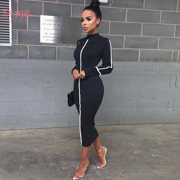 2020 summer and autumn women high street long sleeve dress temperament slim patchwork contrast midi dress, Black;gray
2020 summer and autumn women high street long sleeve dress temperament slim patchwork contrast midi dress, Black;gray