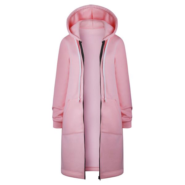 women long hoodies sweatshirt coat 2019 autumn winter casual zip up outerwear hooded jacket plus size s-5xl d90521, Black
women long hoodies sweatshirt coat 2019 autumn winter casual zip up outerwear hooded jacket plus size s-5xl d90521, Black