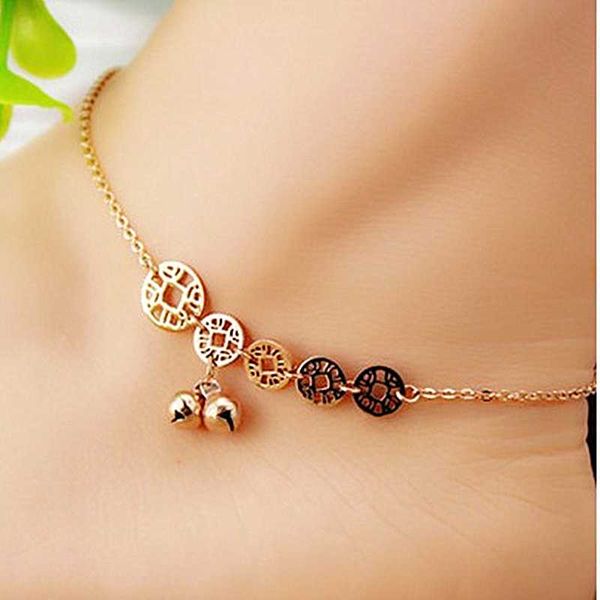 chinese ancient coin bells charm anklets for women 316l stainless steel ankle chain bracelet 2019 cheville bare foot jewelry, Red;blue
chinese ancient coin bells charm anklets for women 316l stainless steel ankle chain bracelet 2019 cheville bare foot jewelry, Red;blue