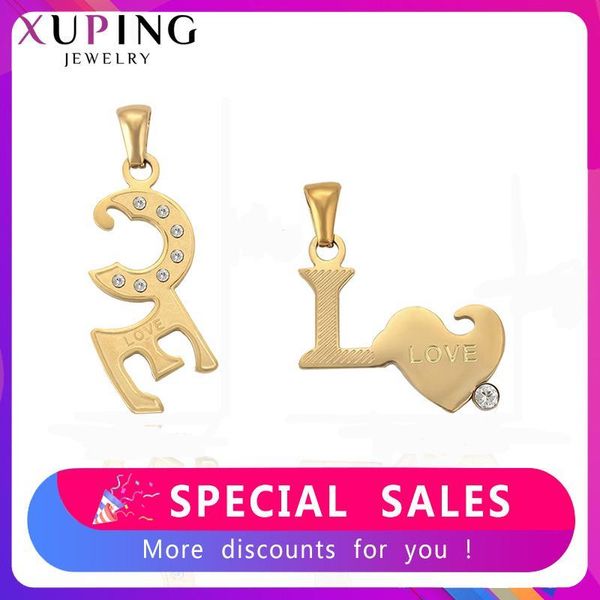xuping letter shape pendant stainless steel jewelry romantic engagement wedding exquisite party gift for couples s192-35472, Silver
xuping letter shape pendant stainless steel jewelry romantic engagement wedding exquisite party gift for couples s192-35472, Silver