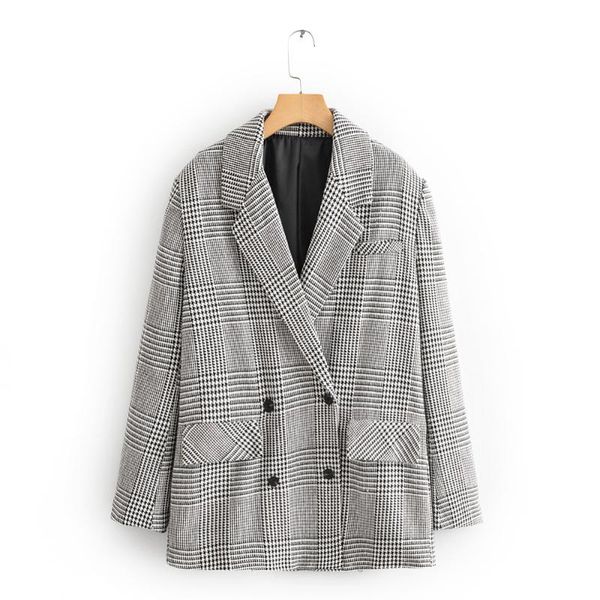 new women's style in autumn 2019 british style small fragrance thousand bird casual and fashionable suit coat 07854124050, White;black
new women's style in autumn 2019 british style small fragrance thousand bird casual and fashionable suit coat 07854124050, White;black