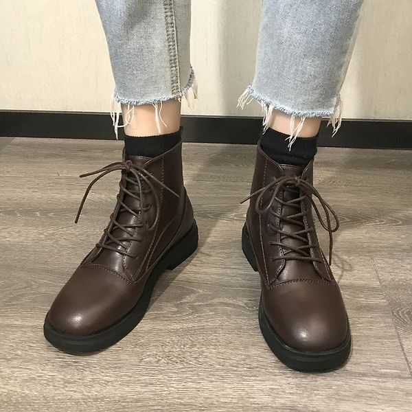 white mid-calf boots women shoes autumn booties woman 2019 low heel luxury designer round toe lace up boots-women winter footwea, Black
white mid-calf boots women shoes autumn booties woman 2019 low heel luxury designer round toe lace up boots-women winter footwea, Black