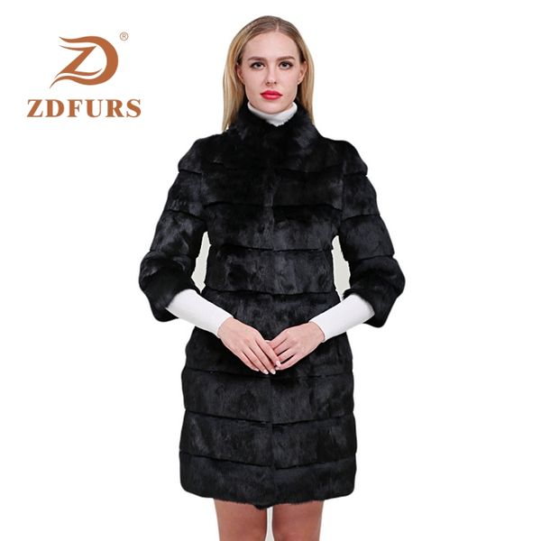 zdfurs* 2019 new winter real fur jacket warm soft long fur coat women coat detachable overcoat jacket, Black
zdfurs* 2019 new winter real fur jacket warm soft long fur coat women coat detachable overcoat jacket, Black